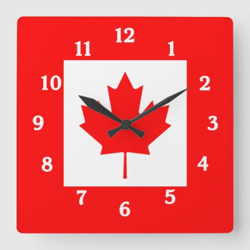 Canadian Flag Wall Clock