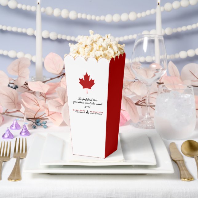 Canadian Flag Wedding Favor Boxes (Wedding)