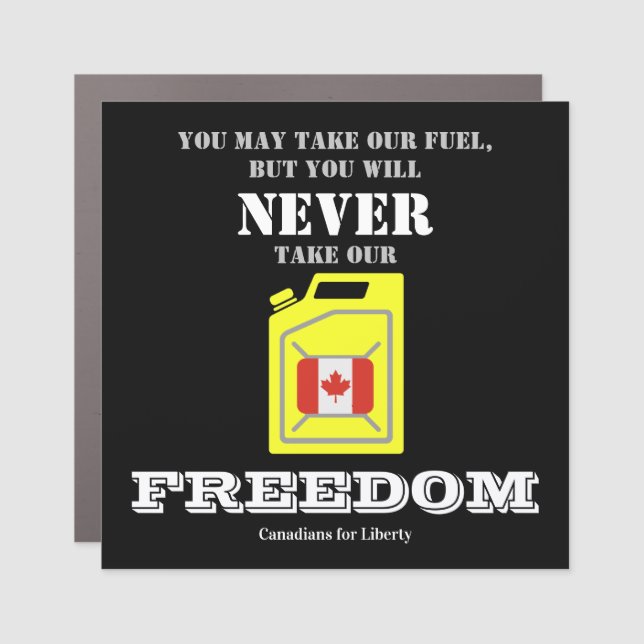 Canadian Freedom Car Magnet (Front)