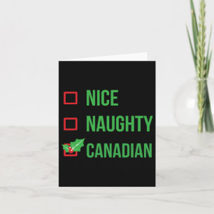 Canadian Funny Canada Pajama Christmas Gift Card