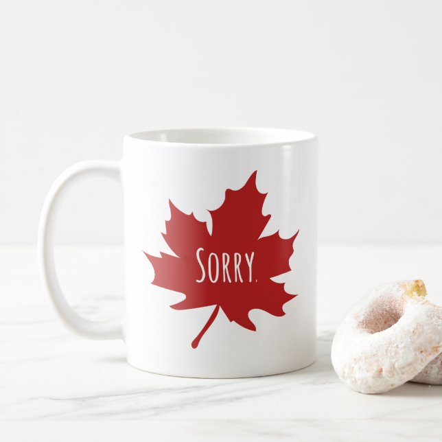 Canadian Funny Coffee Mug (With Donut)