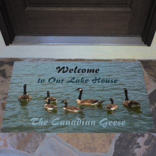 Canadian Geese Lake House Welcome Doormat