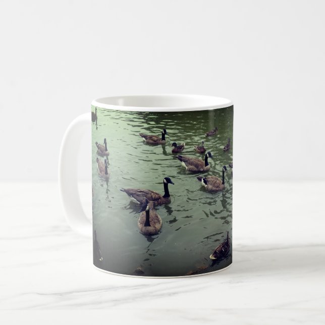 Canadian Geese & Mallard Ducks Mug (Front Left)