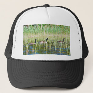Canadian Geese Swimming Trucker Hat
