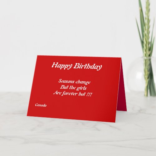 Canadian girls birthday greeting cards