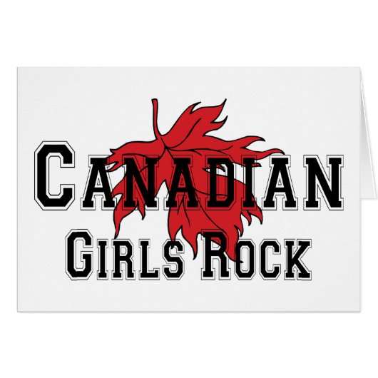 Canadian Girls Rock Cards (Front Horizontal)