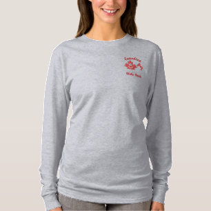Canadian Girls Rock Embroidered Long Sleeve T-Shirt