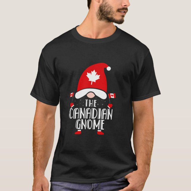 Canadian Gnome Family Matching Group Christmas Out T-Shirt (Front)