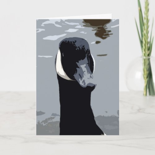 Canadian goose Birthday card