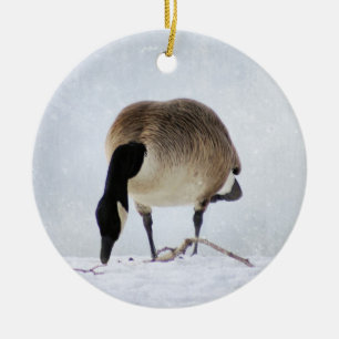 Canadian Goose Ceramic Ornament