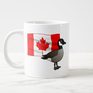 Canadian Goose & Flag Giant Coffee Mug
