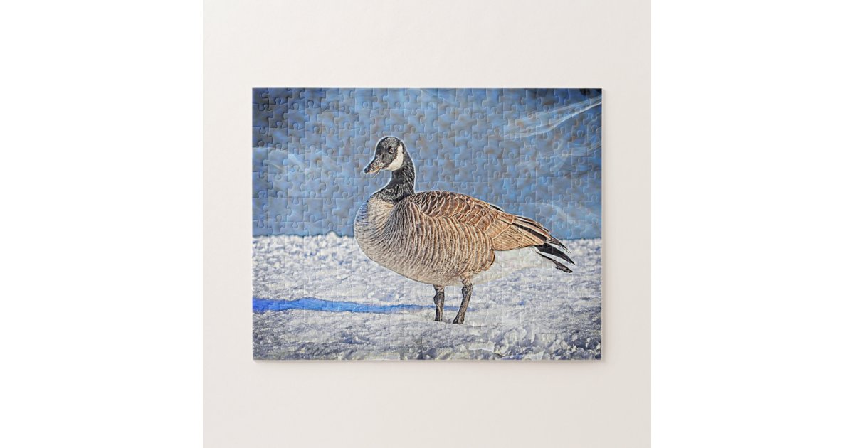 CANADA GOOSE ON A SNAG JIGSAW PUZZLE