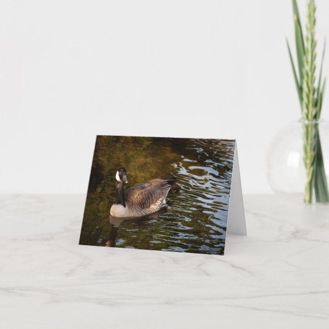 Canadian Goose Letterpress Thank You Card (Front)