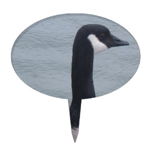 Canadian Goose on a Lake Cake Topper