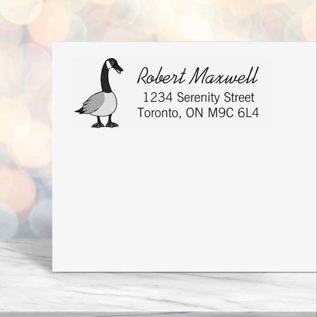 Canadian Goose Return Address Self-inking Stamp (Creator Uploaded)