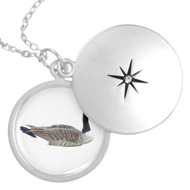 Canadian Goose Round Locket (Front)