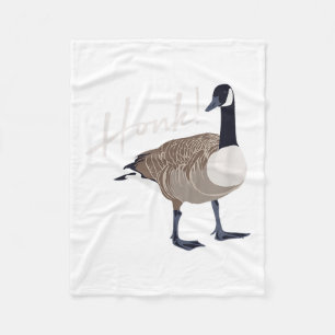 Canadian Goose Shirt Honk Funny Cute Bird Hunter G Fleece Blanket