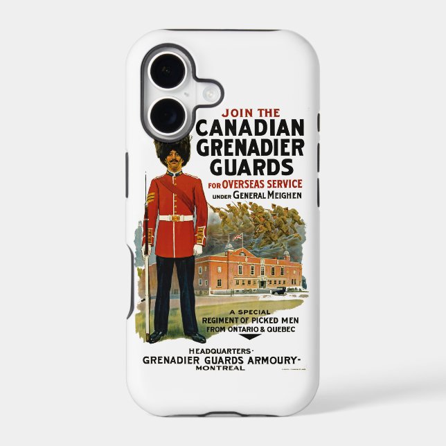 Canadian Grenadier Guards Iphone Case (Back)