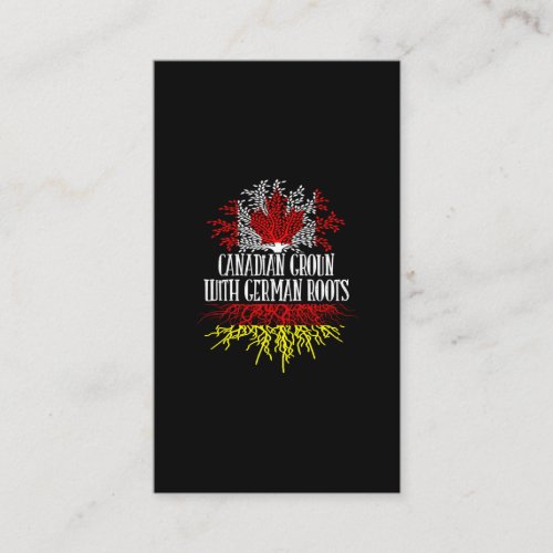 canadian ground with german roots business card