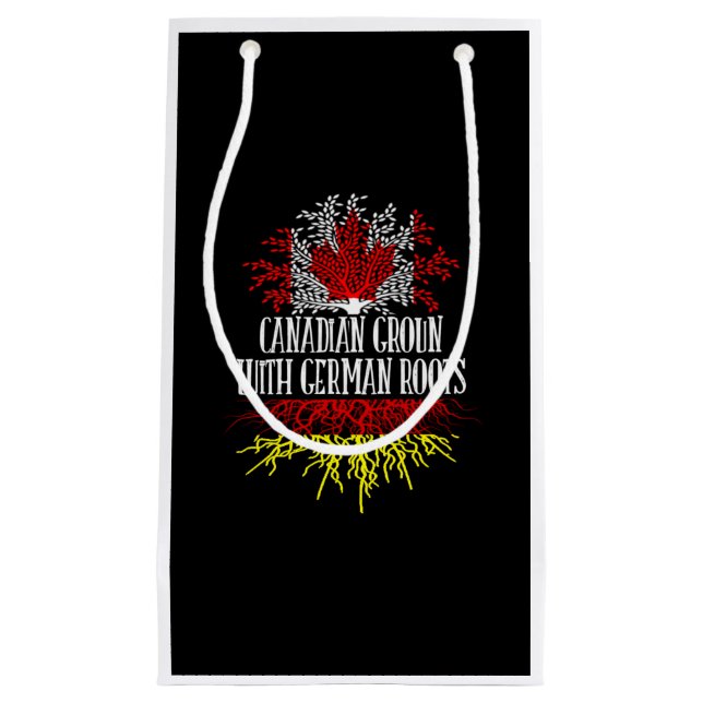 canadian ground with german roots small gift bag (Front)