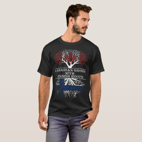 Canadian Grown With Finnish Roots Tshirt