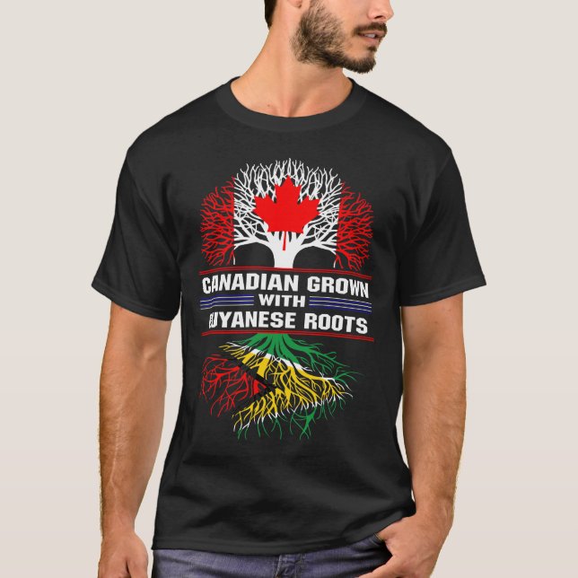 Canadian Grown with Guyanese Roots T-Shirt (Front)