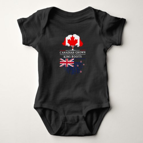 Canadian Grown with Kiwi Roots   New Zealand Baby Bodysuit