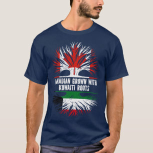 Canadian Grown with Kuwaiti Roots Canada Flag T-Shirt