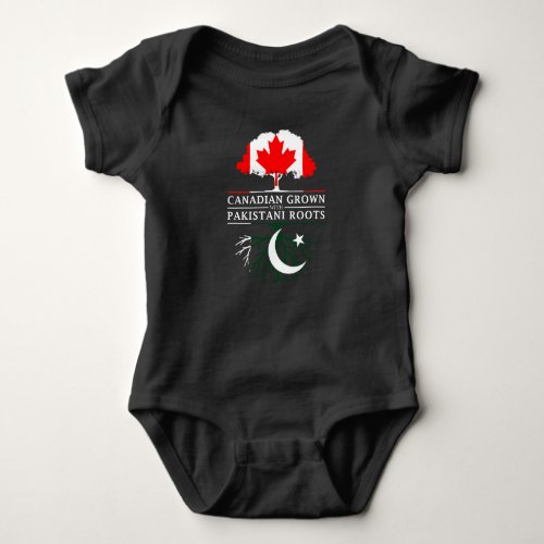 Canadian Grown with Pakistani Roots   Pakistan Baby Bodysuit
