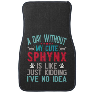 Canadian Hairless Sphynx Cat Owner Funny Saying Car Floor Mat