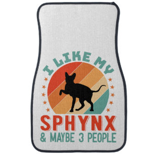 Canadian Hairless Sphynx Cat Owner Humor Car Floor Mat