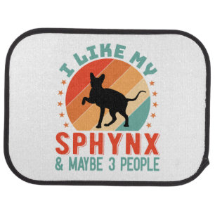 Canadian Hairless Sphynx Cat Owner Humor Car Floor Mat