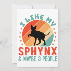 Canadian Hairless Sphynx Cat Owner Humor Holiday Card