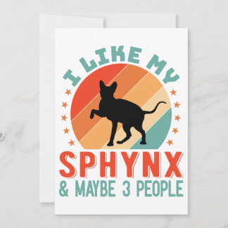 Canadian Hairless Sphynx Cat Owner Humor Holiday Card