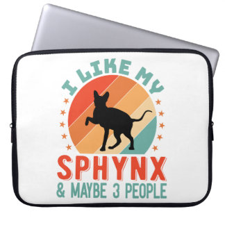Canadian Hairless Sphynx Cat Owner Humor Laptop Sleeve