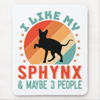 Canadian Hairless Sphynx Cat Owner Humor Mouse Pad