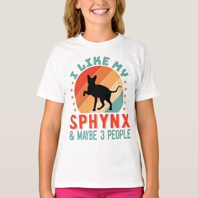 Canadian Hairless Sphynx Cat Owner Humor T-Shirt (Front)