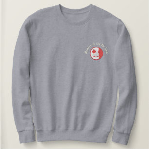 Canadian Happy Face Eh Team Embroidered Sweatshirt