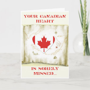 Canadian Heart-Military Valentine Holiday Card