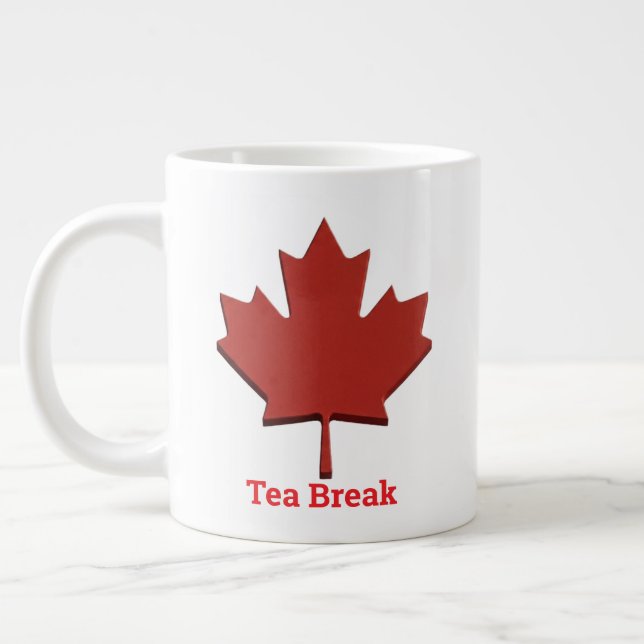 Canadian Heritage Mug – Dual Language "Tea Break  (Left)