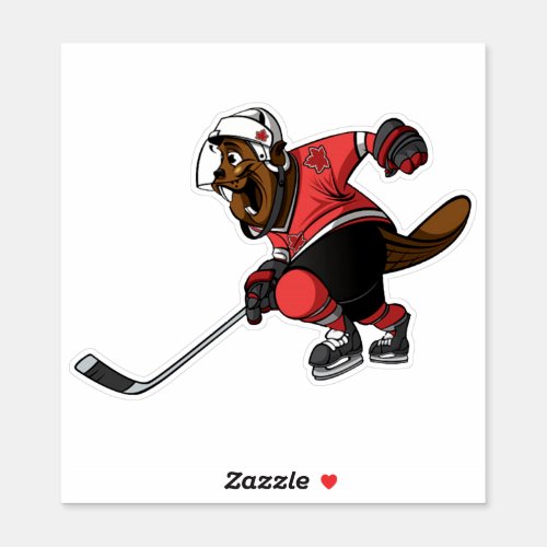 Canadian Hockey Canada Day Sticker