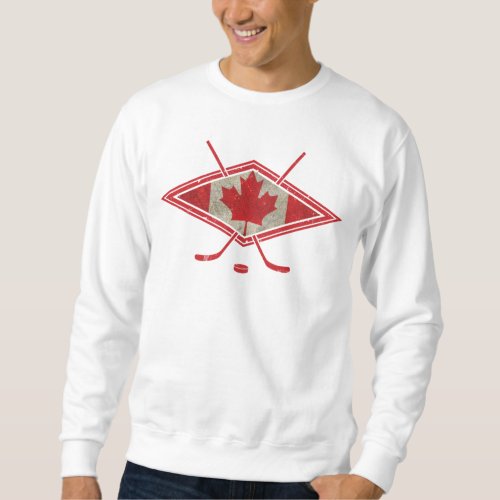 Canadian Hockey Flag Logo Sweatshirt