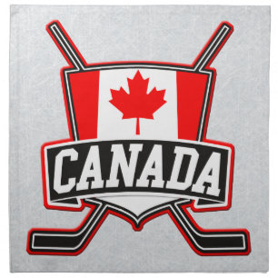Canadian Hockey Logo Cloth Napkin