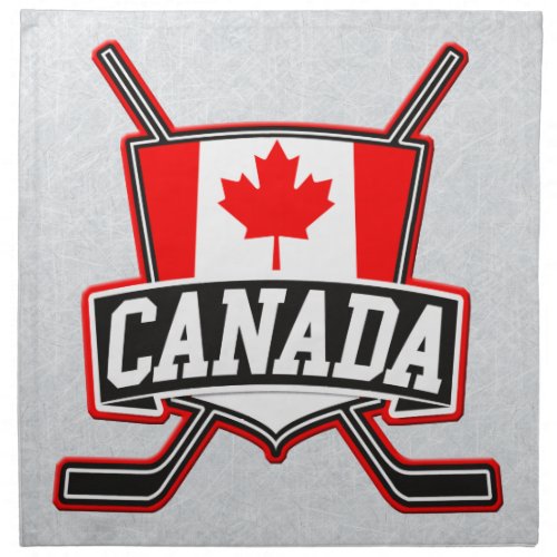 Canadian Hockey Logo Cloth Napkin
