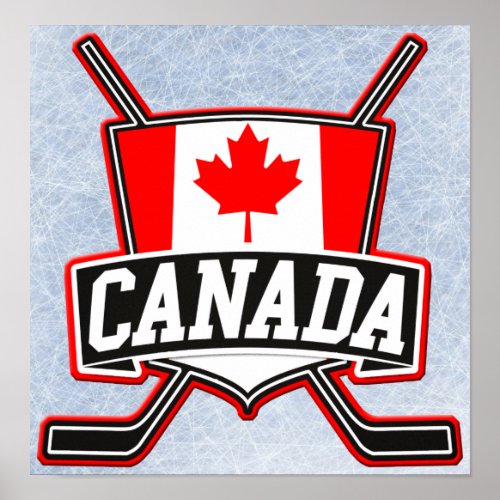 Canadian Hockey Logo Poster
