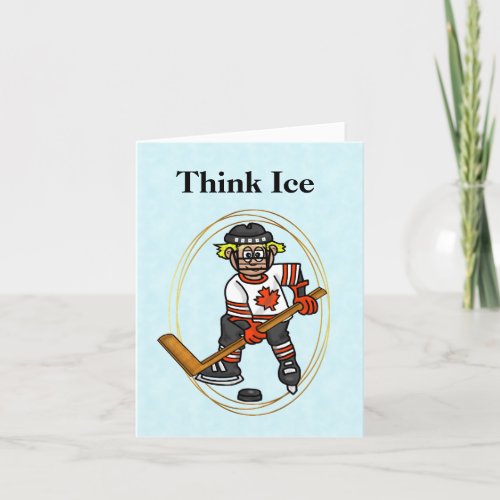 Canadian Hockey Player Canada Day Card