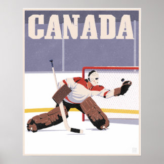 Canadian Hockey Poster