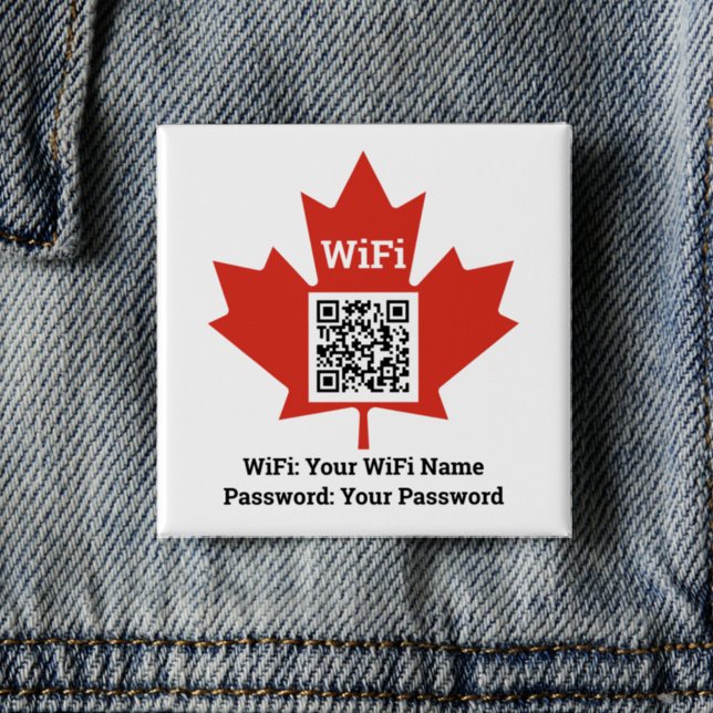 Canadian Hotel Wifi Details Plus QR Code on Staff Button (Creator Uploaded)