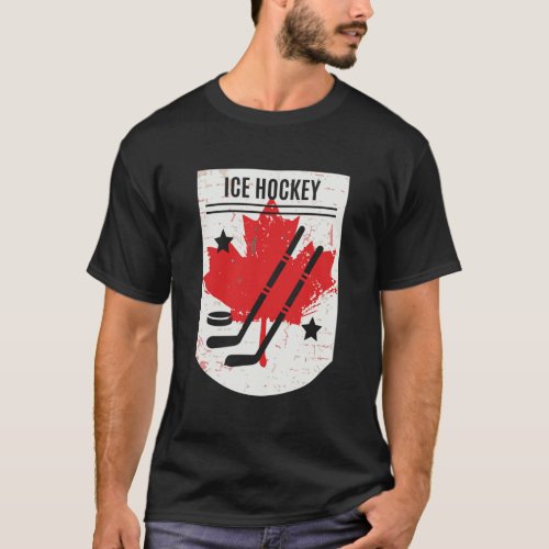 Canadian Ice Hockey For Canada Day Gift T_Shirt