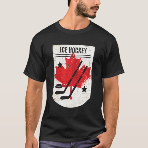 Canadian Ice Hockey For Canada Day T_Shirt